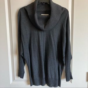 Gray Cowl Neck Sweater